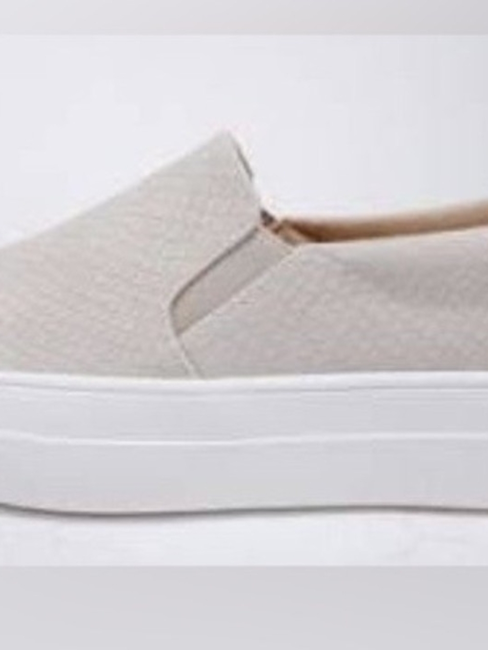 Women's Slip-On Platform Sneakers Beige Soda